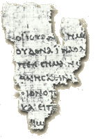 Verse aus Johannes 18: Papyrus 52
